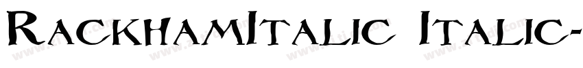 RackhamItalic Italic字体转换